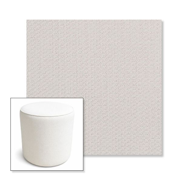 Picture of Metamorphic Snow | 16" Round x 18" Tall Outdoor Pouf or Ottoman | Sunbrella Fabrics