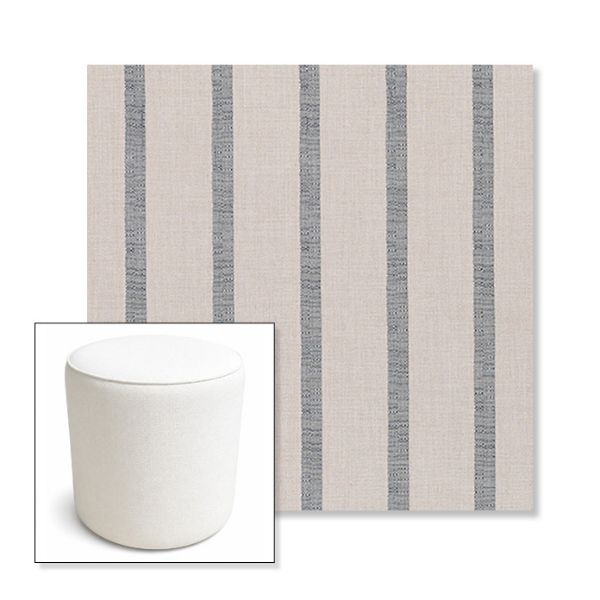 Picture of Mixi Sky | 16" Round x 18" Tall Outdoor Pouf or Ottoman | Sunbrella Fabrics