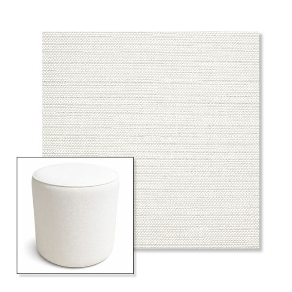 Picture of Piazza Cloud | 16" Round x 18" Tall Outdoor Pouf or Ottoman | Sunbrella Fabrics