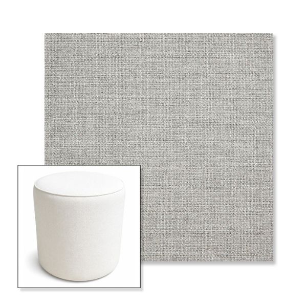 Picture of Piazza Pebble | 16" Round x 18" Tall Outdoor Pouf or Ottoman | Sunbrella Fabrics