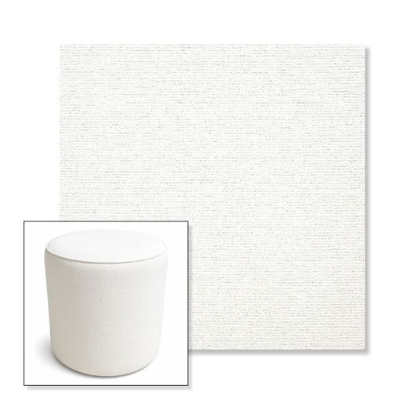 Picture of Platform Salt | 16" Round x 18" Tall Outdoor Pouf or Ottoman | Sunbrella Fabrics