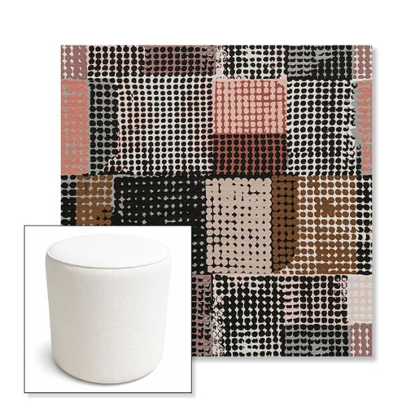 Picture of Pop Tart | 16" Round x 18" Tall Outdoor Pouf or Ottoman | Sunbrella Fabrics