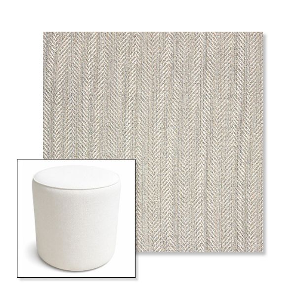 Picture of Posh Pebble | 16" Round x 18" Tall Outdoor Pouf or Ottoman | Sunbrella Fabrics