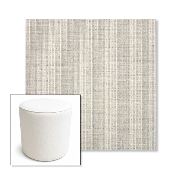 Picture of Proven Dove | 16" Round x 18" Tall Outdoor Pouf or Ottoman | Sunbrella Fabrics
