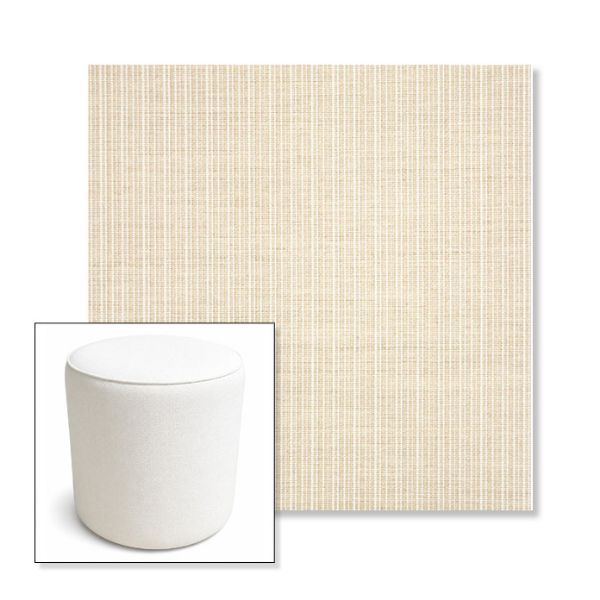 Picture of Proven Flax | 16" Round x 18" Tall Outdoor Pouf or Ottoman | Sunbrella Fabrics