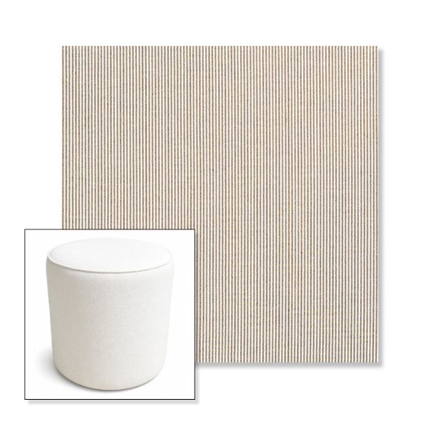 Picture of Replay Char | 16" Round x 18" Tall Outdoor Pouf or Ottoman | Sunbrella Fabrics