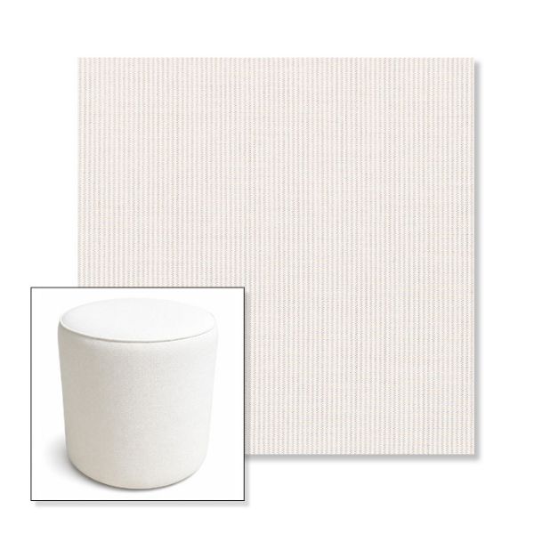 Picture of Replay Linen | 16" Round x 18" Tall Outdoor Pouf or Ottoman | Sunbrella Fabrics