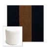 Picture of Rothko Bourbon Blue | 16" Round x 18" Tall Outdoor Pouf or Ottoman | Sunbrella Fabrics