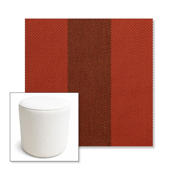 Picture of Rothko Whiskey Ginger | 16" Round x 18" Tall Outdoor Pouf or Ottoman | Sunbrella Fabrics