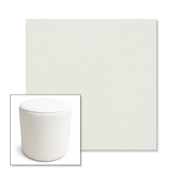 Picture of Sailcloth Salt | 16" Round x 18" Tall Outdoor Pouf or Ottoman | Sunbrella Fabrics