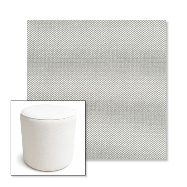 Picture of Sailcloth Seagull | 16" Round x 18" Tall Outdoor Pouf or Ottoman | Sunbrella Fabrics