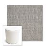 Picture of Tailored Fog | 16" Round x 18" Tall Outdoor Pouf or Ottoman | Sunbrella Fabrics