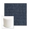 Picture of Tailored Indigo | 16" Round x 18" Tall Outdoor Pouf or Ottoman | Sunbrella Fabrics