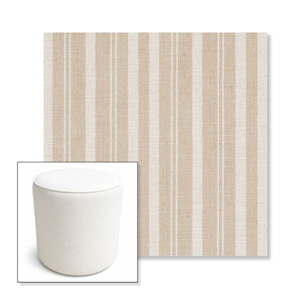 Picture of Tranquil Camel | 16" Round x 18" Tall Outdoor Pouf or Ottoman | Sunbrella Fabrics