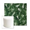 Picture of Tropics Jungle | 16" Round x 18" Tall Outdoor Pouf or Ottoman | Sunbrella Fabrics