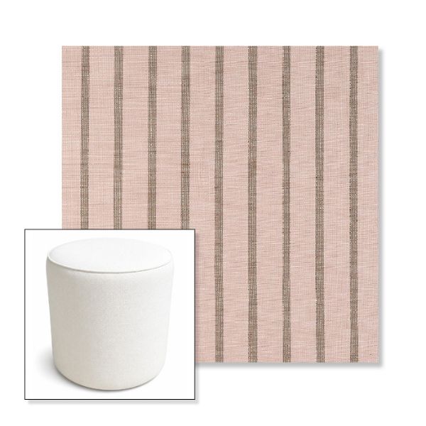 Picture of Unwind Cameo | 16" Round x 18" Tall Outdoor Pouf or Ottoman | Sunbrella Fabrics