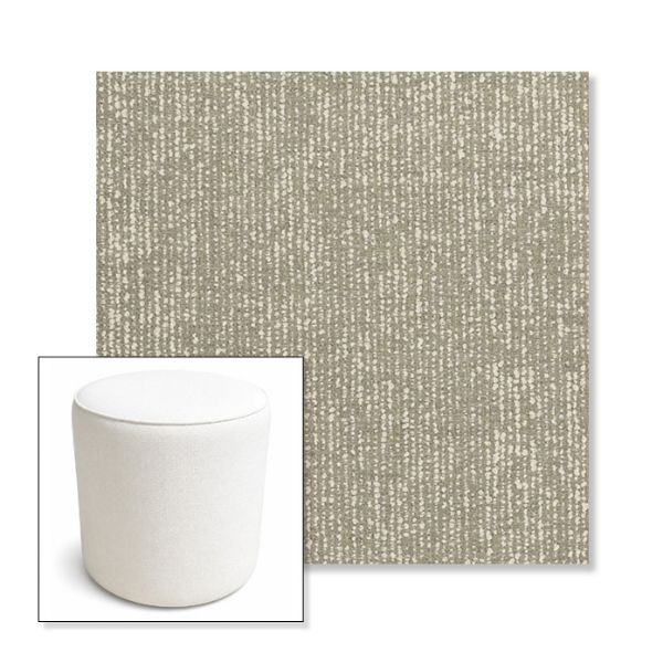 Picture of Vista Seasalt | 16" Round x 18" Tall Outdoor Pouf or Ottoman | Sunbrella Fabrics