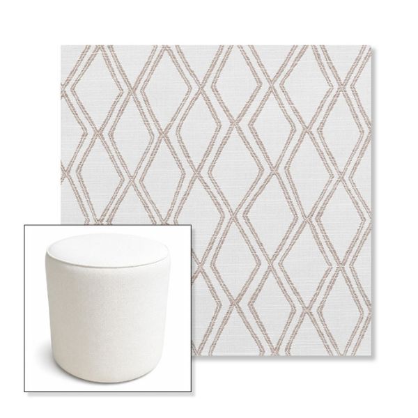 Picture of Voyage Dune | 16" Round x 18" Tall Outdoor Pouf or Ottoman | Sunbrella Fabrics