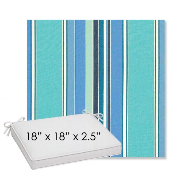 Picture of Dolce Oasis | Sunbrella® 18" x 18" Outdoor Dining Cushion