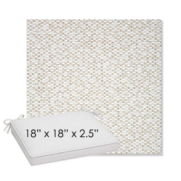 Picture of Dumont Stucco | Sunbrella® 18" x 18" Outdoor Dining Cushion