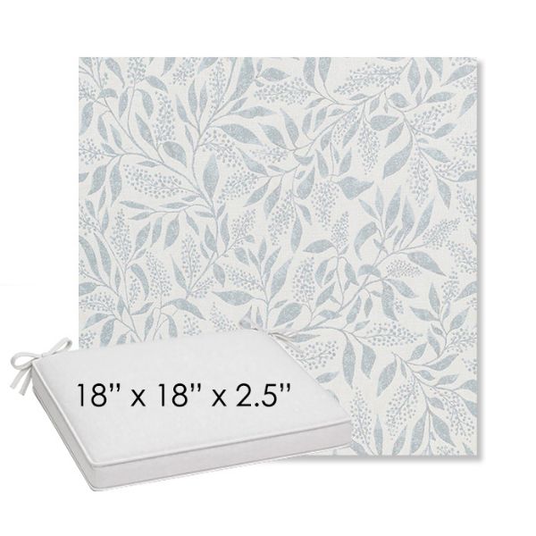 Picture of Exquisite Mist | Sunbrella® 18" x 18" Outdoor Dining Cushion