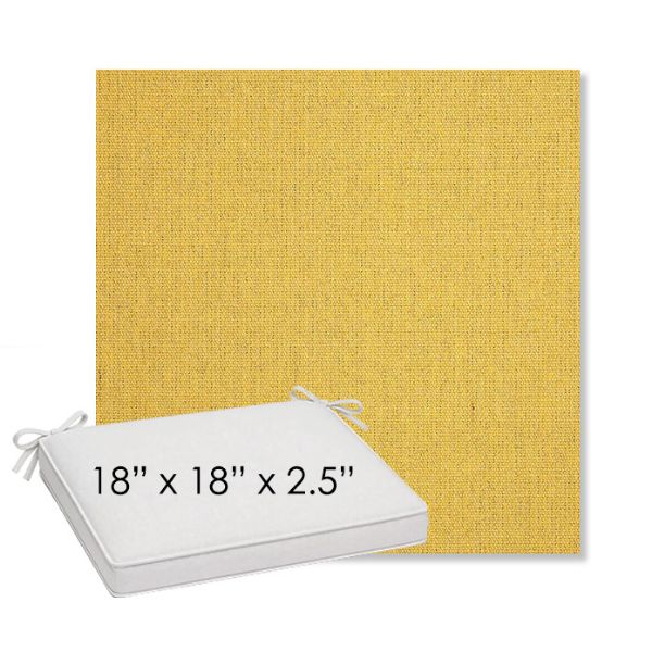 Picture of Heritage Dijon | Sunbrella® 18" x 18" Outdoor Dining Cushion