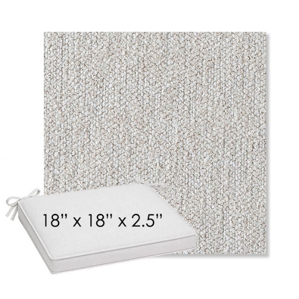 Picture of Improve Stucco | Sunbrella® 18" x 18" Outdoor Dining Cushion