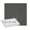 Picture of Kudos Carbon | Sunbrella® 18" x 18" Outdoor Dining Cushion