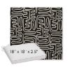 Picture of Nema Newsprint | Sunbrella® 18" x 18" Outdoor Dining Cushion