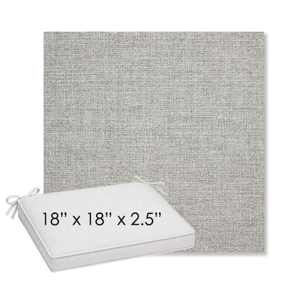Picture of Piazza Pebble | Sunbrella® 18" x 18" Outdoor Dining Cushion