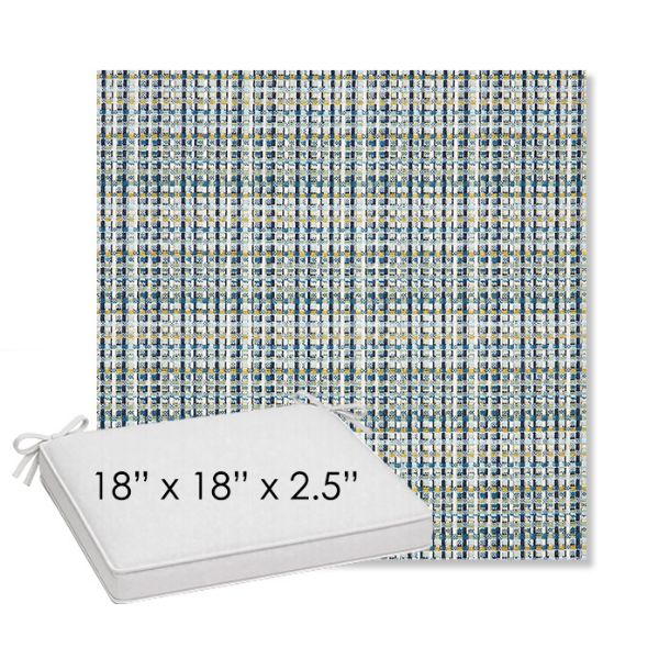 Picture of Principle Lagoon | Sunbrella® 18" x 18" Outdoor Dining Cushion