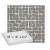 Picture of Toggle Greystone | Sunbrella® 18" x 18" Outdoor Dining Cushion