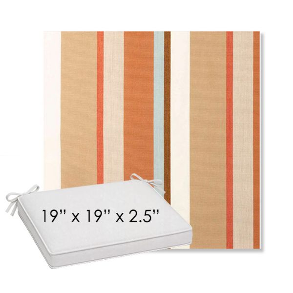 Picture of Beaming Mojave | Sunbrella® 19" x 19" Outdoor Dining Cushion