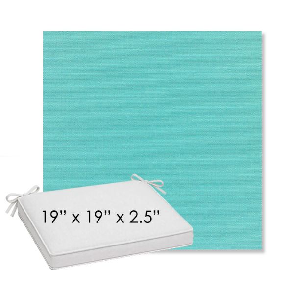 Picture of Canvas Aruba | Sunbrella® 19" x 19" Outdoor Dining Cushion