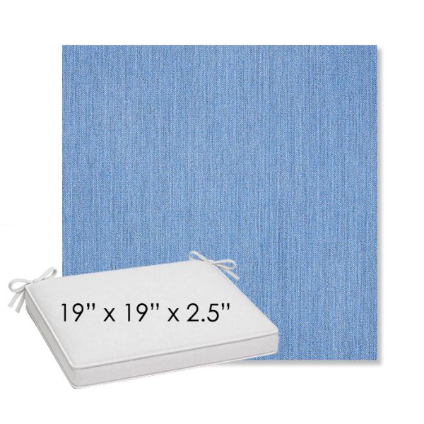 Picture of Cast Ocean | Sunbrella® 19" x 19" Outdoor Dining Cushion