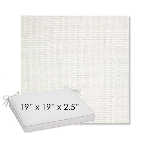 Picture of Idol Snow | Sunbrella® 19" x 19" Outdoor Dining Cushion