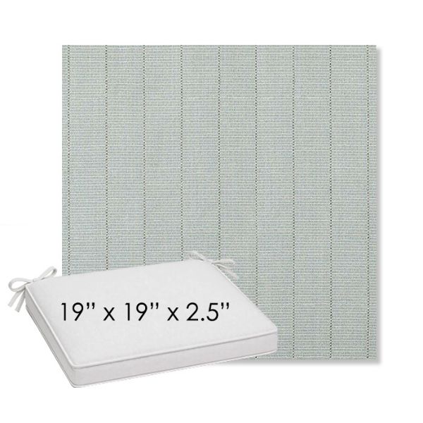 Picture of Kaia Mist | Sunbrella® 19" x 19" Outdoor Dining Cushion