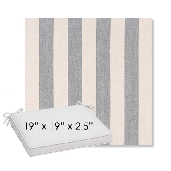 Picture of Leisure Denim | Sunbrella® 19" x 19" Outdoor Dining Cushion