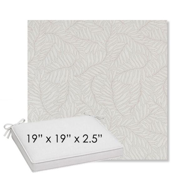 Picture of Lively Parchment | Sunbrella® 19" x 19" Outdoor Dining Cushion