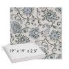 Picture of Martha Floral Periwinkle | Sunbrella® 19" x 19" Outdoor Dining Cushion