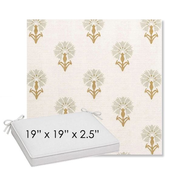 Picture of Mira Seasalt | Sunbrella® 19" x 19" Outdoor Dining Cushion