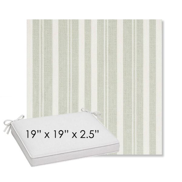 Picture of Tranquil Sage | Sunbrella® 19" x 19" Outdoor Dining Cushion