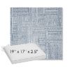 Picture of Boro Indigo | Sunbrella® 19" x 17" Outdoor Dining Cushion
