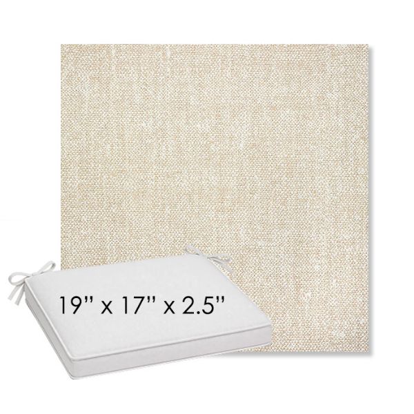 Picture of Chartres Cloud | Sunbrella® 19" x 17" Outdoor Dining Cushion