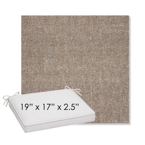 Picture of Chartres Truffle | Sunbrella® 19" x 17" Outdoor Dining Cushion