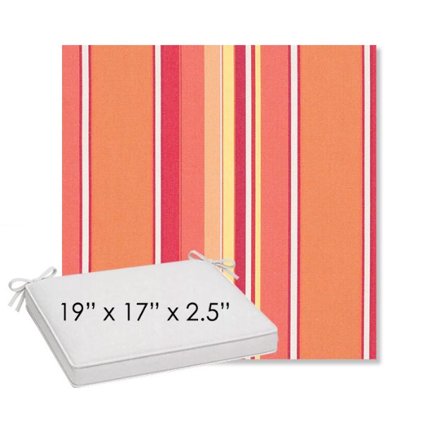 Picture of Dolce Mango | Sunbrella® 19" x 17" Outdoor Dining Cushion