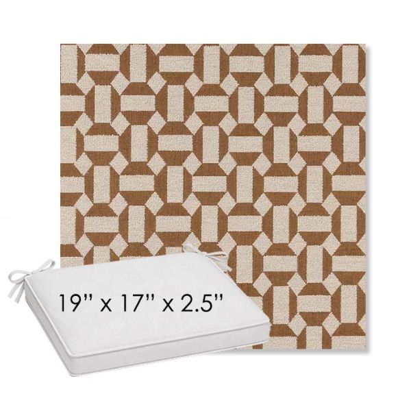 Picture of Hoopla Cold Brew | Sunbrella® 19" x 17" Outdoor Dining Cushion