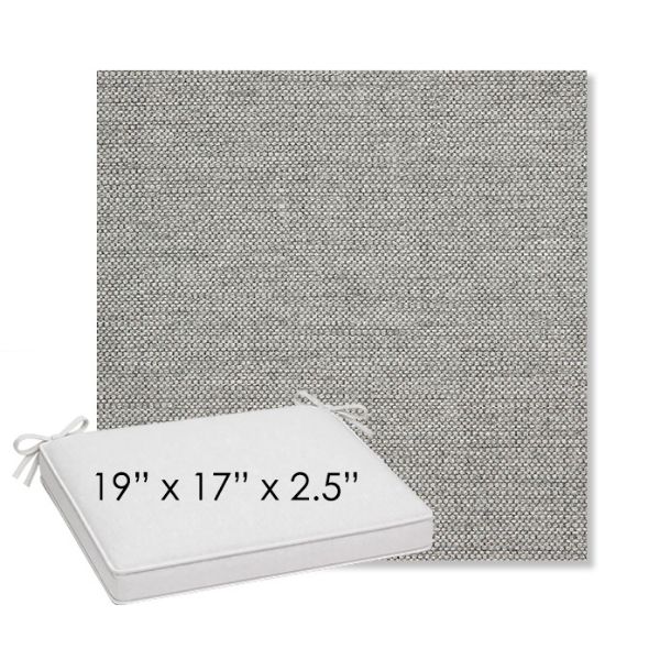 Picture of Piazza Stone | Sunbrella® 19" x 17" Outdoor Dining Cushion