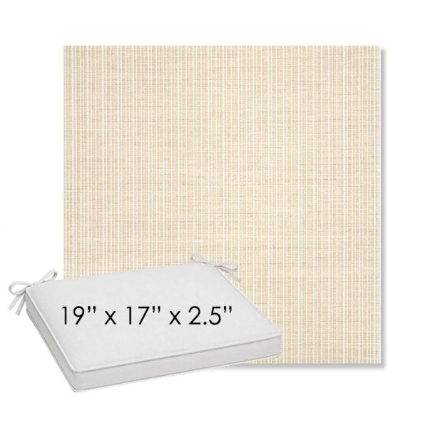 Picture of Proven Flax | Sunbrella® 19" x 17" Outdoor Dining Cushion
