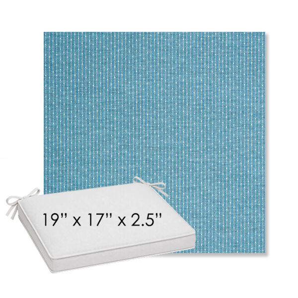 Picture of Solo Sky | Sunbrella® 19" x 17" Outdoor Dining Cushion